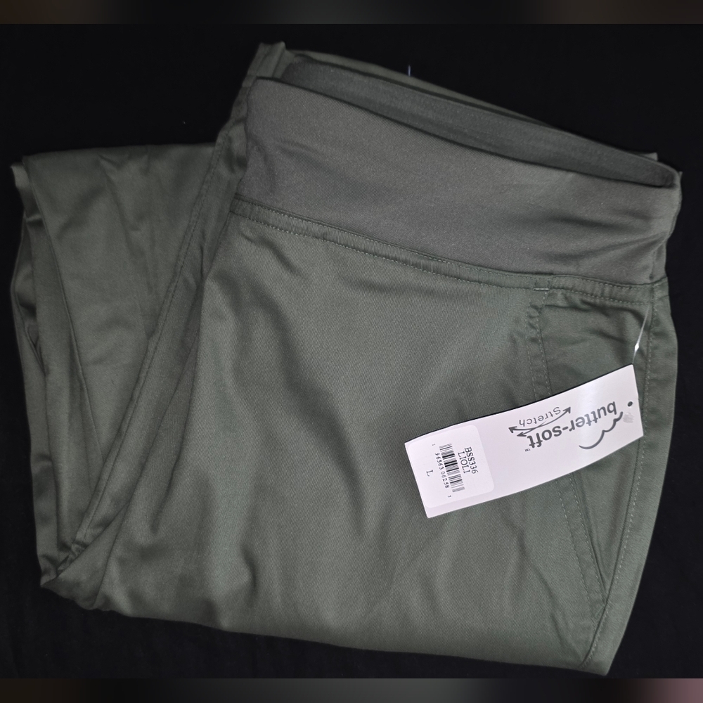 Butter-Soft Stretch Low-Rise Straight Leg Cargo Scrub Pants SIZE Large